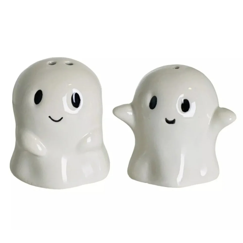 Cracker Barrel Exclusive Halloween 2024 Ghost Salt and Pepper Shakers Set
